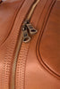 Reisetasche aus braunem Kalbsleder Detailansicht | Ritus' Duffle X