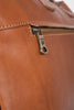 Reisetasche aus braunem Kalbsleder Detailansicht | Traveller's Duffle