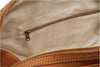 Reisetasche aus braunem Kalbsleder Innenansicht Zipper | Duke's Duffle