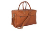 Reisetasche aus braunem Kalbsleder Seitenansicht | Traveller's Duffle