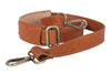 Trageriemen aus braunem Kalbsleder Detail | Duke's Duffle
