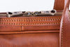 Trolleytasche aus braunem Kalbsleder Zipperansicht | Council's Trolley X